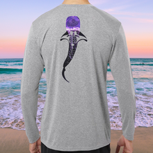 Load image into Gallery viewer, Heather Gray Caicos with Jellyfish Reef Hugger Design
