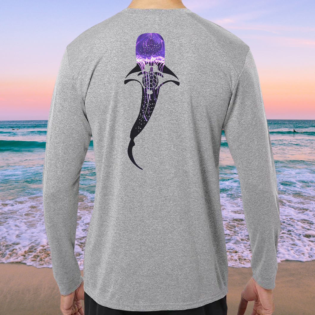 Heather Gray Caicos with Jellyfish Reef Hugger Design