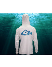 Load image into Gallery viewer, White Tortuga with Aqua Diver Design

