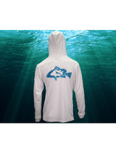 Load image into Gallery viewer, White Tortuga with Aqua Diver Design