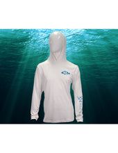 Load image into Gallery viewer, White Tortuga with Aqua Diver Design