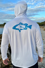 Load image into Gallery viewer, White Tortuga with Aqua Diver Design