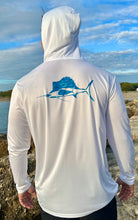 Load image into Gallery viewer, White Tortuga with Bait-ball Off-shore Design