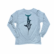Load image into Gallery viewer, Heather Gray Islander with Deep Sword Design