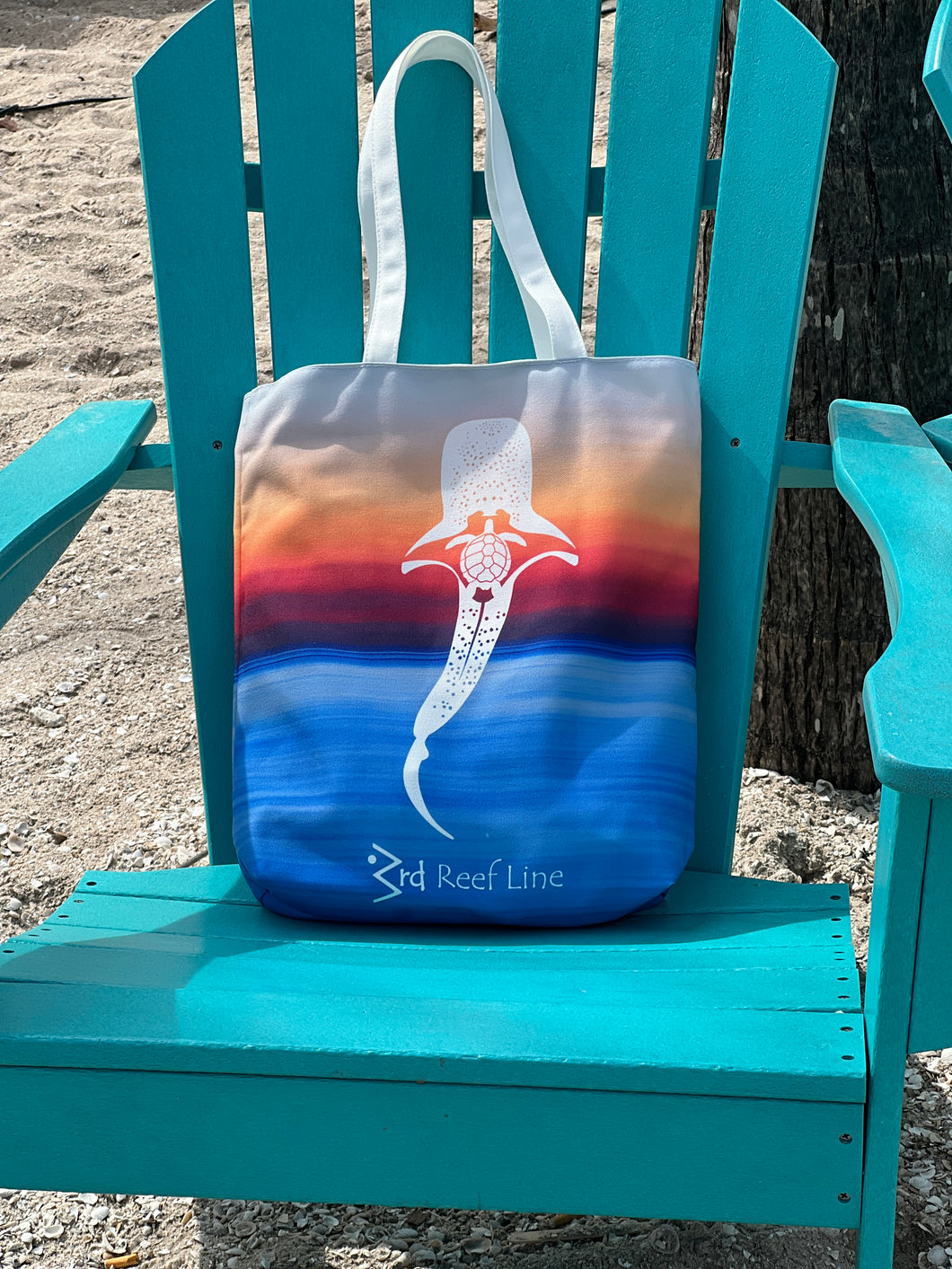 3rd Reef Line Canvas Tote Bags