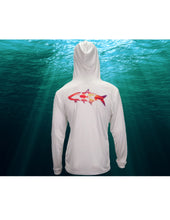 Load image into Gallery viewer, White Tortuga with Sunset In-shore Design
