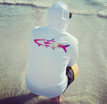 Load image into Gallery viewer, White Tortuga with Sunset In-shore Design
